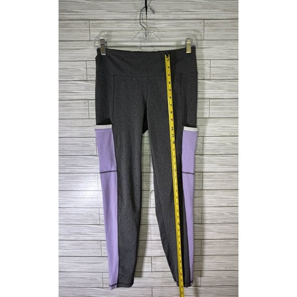 Footjoy‎ Golf Women's Ankle Leggings w/Side Pocket Size Medium Gray/Lavender - Picture 8 of 9